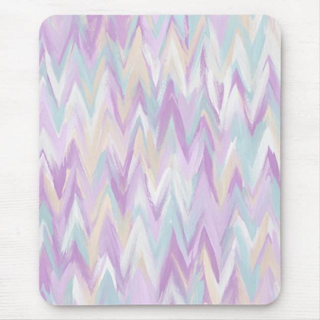 Tapis De Souris Chevrons Abstraits (Devant)