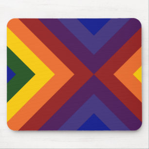 Tapis De Souris Chevrons d'arc-en-ciel