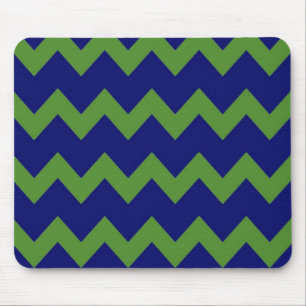 Tapis De Souris Chevrons vert-bleu Mousepad