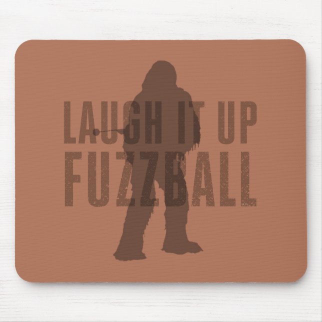 Tapis De Souris Chewbacca - Rire Le Fuzzball (Devant)