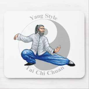 Tapis De Souris Chi de Tai de style de Yang