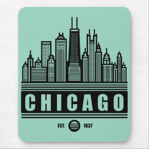 Tapis De Souris Chicago Illinois États-Unis