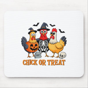 Tapis De Souris Chick Or Treat Drôle de Poulet Costume d'Halloween