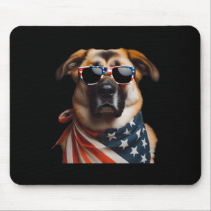 Tapis De Souris Chien berger anatolien 4 juillet Américain moyen