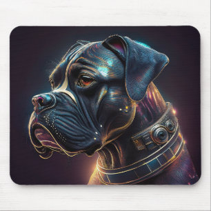 Tapis De Souris Chien Boxer Steampunk