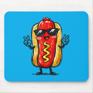 Tapis De Souris Chien chaud mignon kawaii dessin animé amateur de