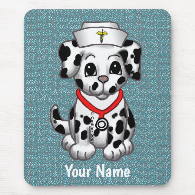 Tapis De Souris Chien Chien Chien personnalisé Nurse Souris Pad (Devant)