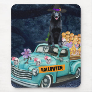 Tapis De Souris Chien de berger allemand Halloween Camion Nuit eff