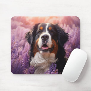 Tapis De Souris Chien de montagne bernois en lavande