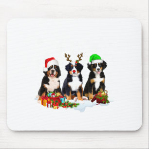 Tapis De Souris Chien de montagne de Berne Noël Mignon Fullprint