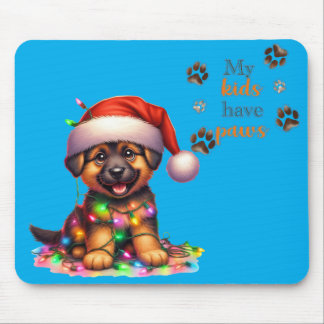 Tapis de souris chien de Noël 