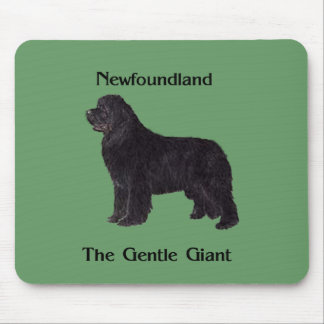 Tapis De Souris Chien de Terre-Neuve le géant doux