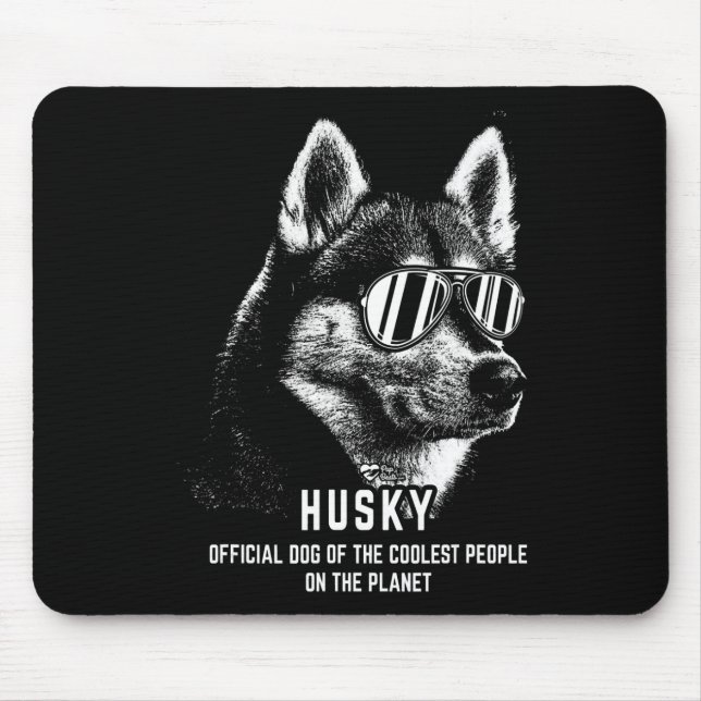 Tapis De Souris Chien officiel Sibérien Husky (Devant)