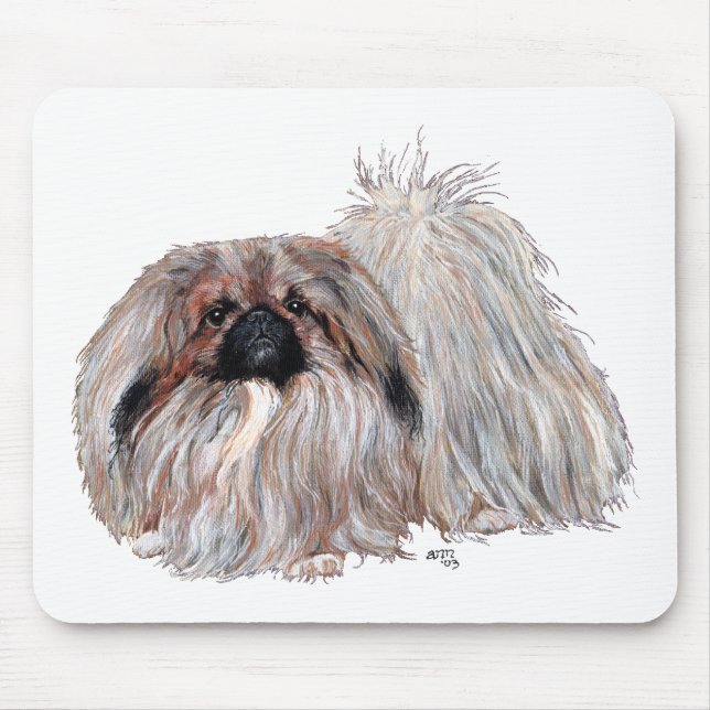 Tapis De Souris Chien Pékinois Debout (Devant)