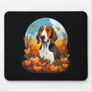 Tapis De Souris Chien Pompier Treeing Walker Coonhound Halloween