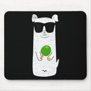 Tapis De Souris Chien Portant des lunettes de soleil Jouer Table T