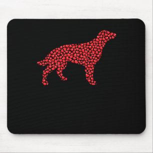 Tapis De Souris Chien Setter Irlandais de la Saint-Valentin en for