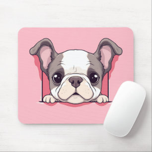 Tapis De Souris Chien-taureau de Cute Peeking