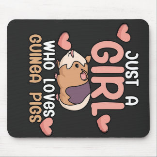 Tapis De Souris Chiens de Guinée | Fille qui aime les cochons de G
