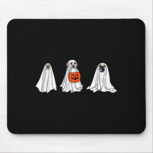 Tapis De Souris Chiens fantômes pour Halloween Drôles de chiens fa