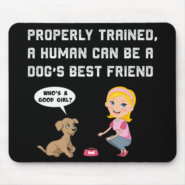 Tapis De Souris Chiens meilleur ami de boisson pavé de souris (Devant)