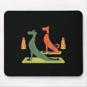 Tapis De Souris Chiens rétro modernité du milieu du siècle style 5