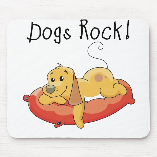 Tapis De Souris Chiens Rock (Devant)