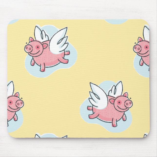 Tapis De Souris Chiens volants pour le Nouvel An chinois 2019 Mous (Devant)