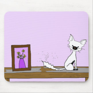 Tapis De Souris * chiffon * avec le souffle le chat