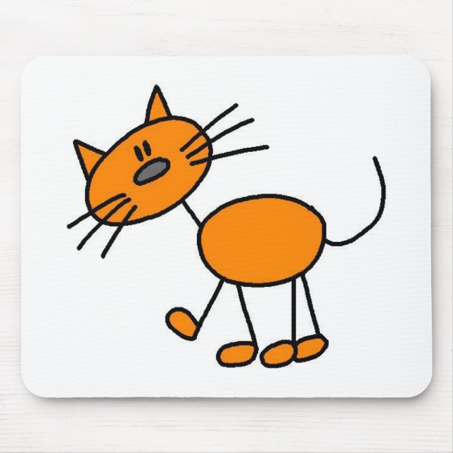 Tapis De Souris Chiffre Mousepad de bâton de chat (Devant)