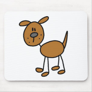 Tapis De Souris Chiffre Mousepad de bâton de chien