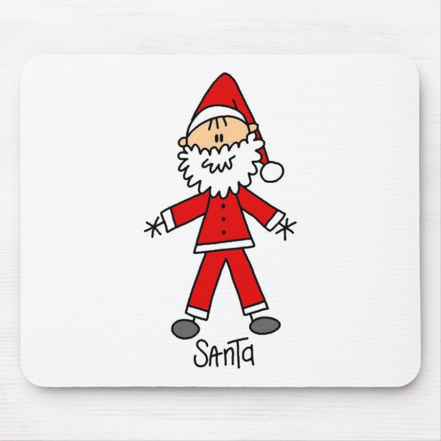 Tapis De Souris Chiffre Mousepad de bâton du père noël (Devant)