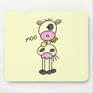 Tapis De Souris Chiffre T-shirts et cadeaux de bâton de vache