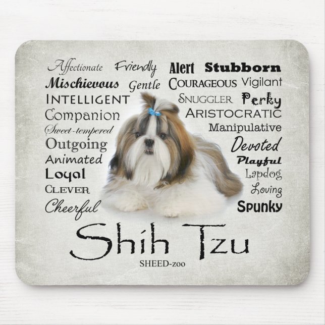 Tapis De Souris Chih Tzu Traits Mousepad (Devant)