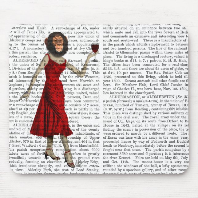 Tapis De Souris Chimau Au Vin (Devant)