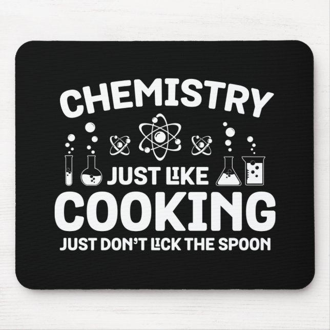 Tapis De Souris Chimie Comme Cuisine Ne pas lick Spoon (Devant)