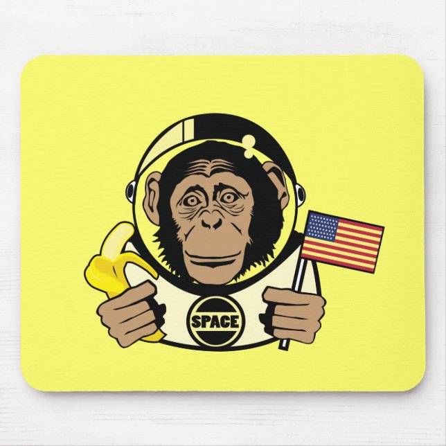 Tapis De Souris Chimpanzé Mousepad de l'espace (Devant)