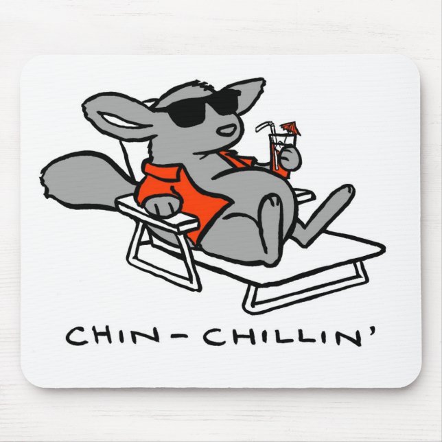 Tapis De Souris Chinchilla Chillin Mousepad (Devant)