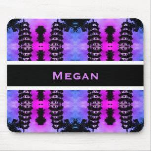 Tapis De Souris Chine Ancien Canton la pagode fleurie