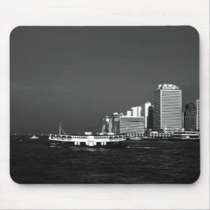 Tapis De Souris Chine vintage Hong Kong gratte-ciel de bateau ​ ​ 