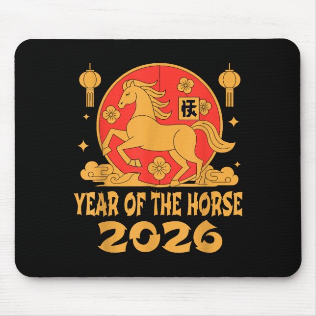 Tapis De Souris Chinese New Year 2026 Year Of The Horse  (Devant)