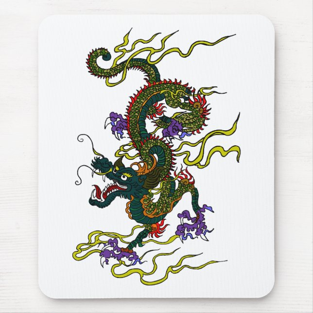 Tapis de souris chinois de dragon (Devant)
