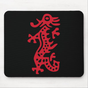 Tapis De Souris Chinois Mah Jong Dragon Rouge Carrelage Mahjong Co