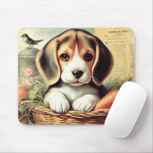Tapis De Souris Chiot Beagle vintage