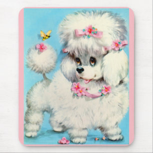 Tapis De Souris chiot d'abeille et de caniche