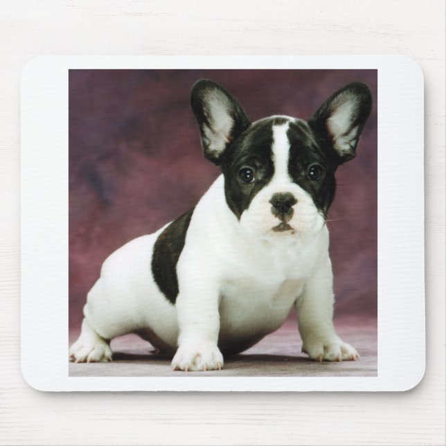 Tapis De Souris Chiot de bouledogue de Brindle_pied_french (Devant)
