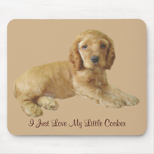 Tapis De Souris Chiot Mousepad de cocker (Devant)