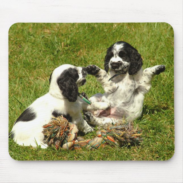 Tapis De Souris Chiots anglais Mousepad de cocker (Devant)
