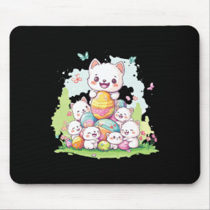Tapis De Souris Chiots de Pâques mignons; Style avec ce drôle et m