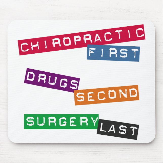 Tapis De Souris Chiropractie premier Mousepad (Devant)